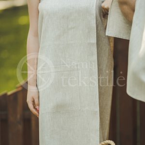 Linen women's sauna apron ,,Plain"